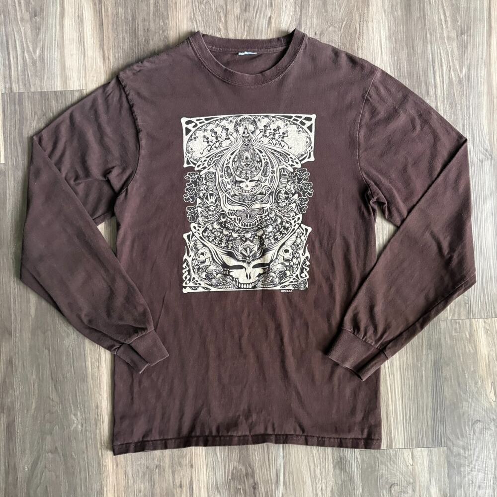 Vintage Grateful Dead T-Shirt Men's Size S Long Sleeve 2009 Bertha Brown